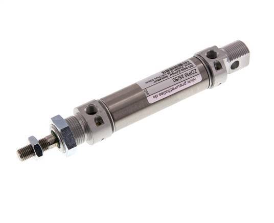 ISO 6432 Round Double Acting Cylinder 25-50mm - Magnetic - Damping