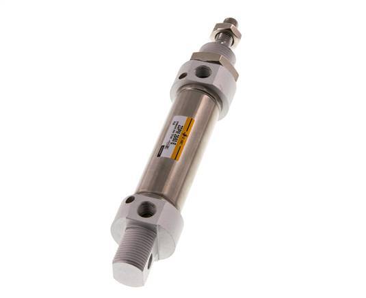 ISO 6432 Round Double Acting Cylinder 25-50mm - Magnetic - Damping