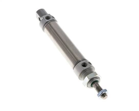 ISO 6432 Round Double Acting Cylinder 25-65mm - Magnetic - Damping
