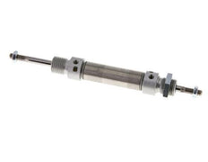 ISO 6432 Round Double Acting Cylinder 16-25mm - Magnetic - Damping - Male Threaded - Double Rod