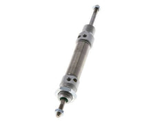 ISO 6432 Round Double Acting Cylinder 16-25mm - Magnetic - Damping - Male Threaded - Double Rod