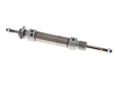 ISO 6432 Round Double Acting Cylinder 16-25mm - Magnetic - Damping - Male Threaded - Double Rod