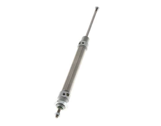 ISO 6432 Round Double Acting Cylinder 16-80mm - Magnetic - Damping - Male Threaded - Double Rod