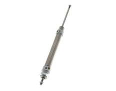 ISO 6432 Round Double Acting Cylinder 16-80mm - Magnetic - Damping - Male Threaded - Double Rod