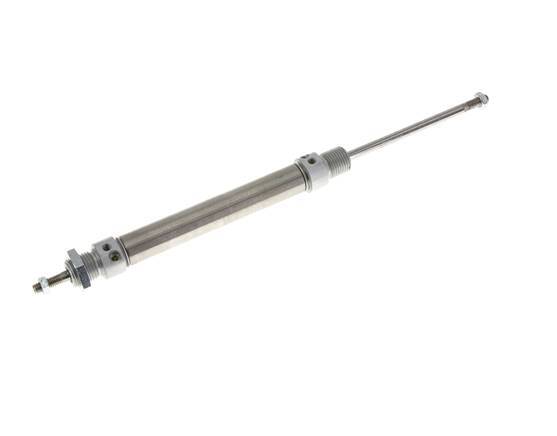 ISO 6432 Round Double Acting Cylinder 16-80mm - Magnetic - Damping - Male Threaded - Double Rod