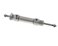 ISO 6432 Round Double Acting Cylinder 20-25mm - Magnetic - Damping - Male Threaded - Double Rod