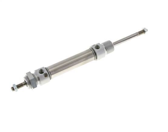 ISO 6432 Round Double Acting Cylinder 20-50mm - Magnetic - Damping - Male Threaded - Double Rod
