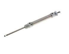 ISO 6432 Round Double Acting Cylinder 20-80mm - Magnetic - Damping - Male Threaded - Double Rod