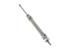 ISO 6432 Round Double Acting Cylinder 20-80mm - Magnetic - Damping - Male Threaded - Double Rod