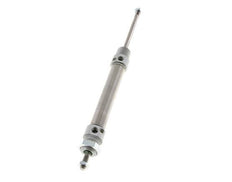 ISO 6432 Round Double Acting Cylinder 20-80mm - Magnetic - Damping - Male Threaded - Double Rod