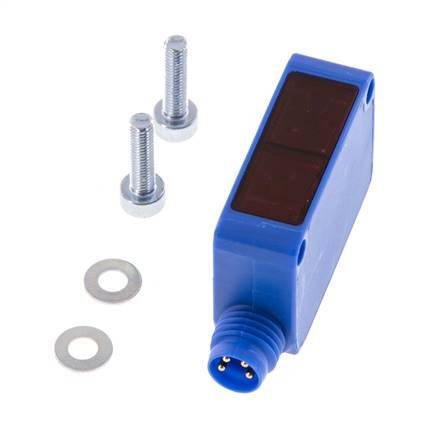 Retroreflective Photoelectric Sensor 10-5000 mm M8 4-pin