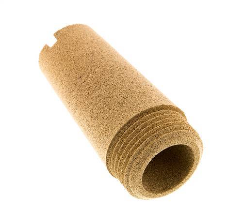 G1'' Sintered Bronze Pneumatic Muffler Screw Slot