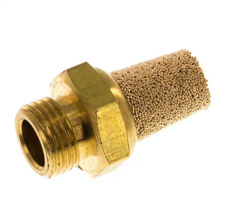 G1/8'' Sintered Bronze Pneumatic Muffler Brass Connection [5 Pieces]