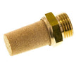 G1/2'' Sintered Bronze Pneumatic Muffler Brass Connection [2 Pieces]