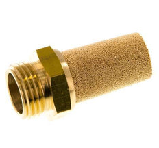 G1/2'' Sintered Bronze Pneumatic Muffler Brass Connection [2 Pieces]