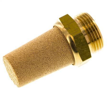 G3/4'' Sintered Bronze Pneumatic Muffler Brass Connection