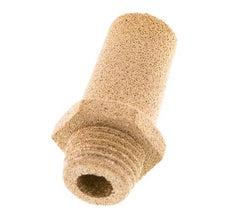 G1/4'' Sintered Bronze Pneumatic Muffler Hexagonal Fitting [2 Pieces]