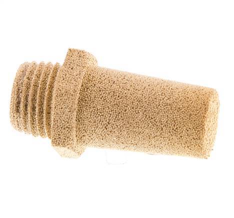 G1/4'' Sintered Bronze Pneumatic Muffler Hexagonal Fitting [2 Pieces]