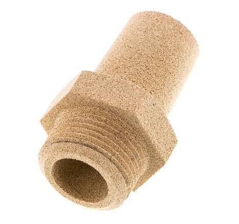 G3/4'' Sintered Bronze Pneumatic Muffler Hexagonal Fitting