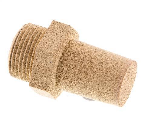 G3/4'' Sintered Bronze Pneumatic Muffler Hexagonal Fitting