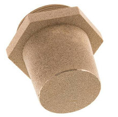 G2'' Sintered Bronze Pneumatic Muffler Hexagonal Fitting