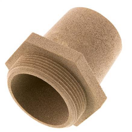 G2'' Sintered Bronze Pneumatic Muffler Hexagonal Fitting