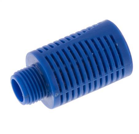 G1/8'' Plastic Pneumatic Muffler Self-Cleaning Granulate Filling [5 Pieces]