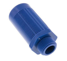 G1'' Plastic Pneumatic Muffler Self-Cleaning Granulate Filling