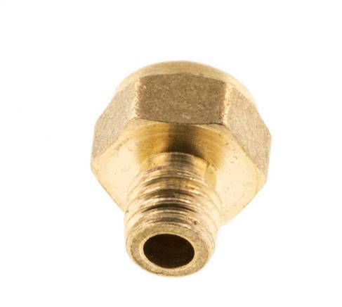 M5 Brass Compact Pneumatic Muffler 1.4301 Wire Mesh [5 Pieces]