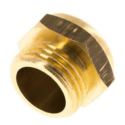 G1/2'' Brass Compact Pneumatic Muffler 1.4301 Wire Mesh [2 Pieces]