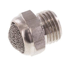 G1/4'' Stainless Steel Compact Pneumatic Muffler 1.4301 Wire Mesh