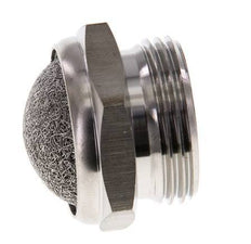 G3/4'' Stainless Steel Compact Pneumatic Muffler 1.4301 Wire Mesh