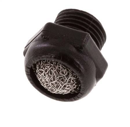 G1/8'' PA Compact Pneumatic Muffler 1.4301 Wire Mesh [5 Pieces]