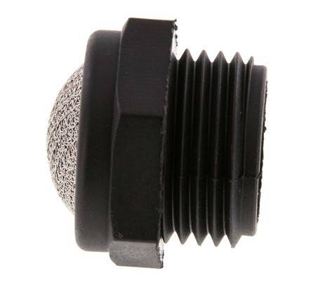 G1/2'' PA Compact Pneumatic Muffler 1.4301 Wire Mesh [2 Pieces]