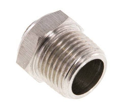 NPT 3/8'' Stainless Steel Compact Pneumatic Muffler 1.4301 Wire Mesh