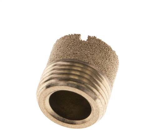 G3/8'' Sintered Bronze Compact Cylindrical Pneumatic Muffler [2 Pieces]