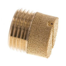 G1/2'' Sintered Bronze Compact Cylindrical Pneumatic Muffler