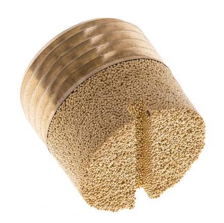 G1/2'' Sintered Bronze Compact Cylindrical Pneumatic Muffler