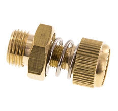 G1/8'' Brass Flow Control Muffler With Knurled Screw [2 Pieces]