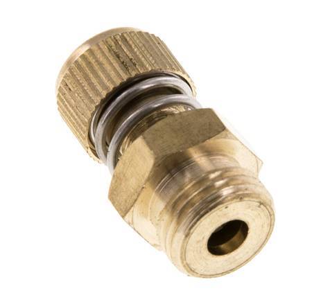 G3/8'' Brass Flow Control Muffler With Knurled Screw