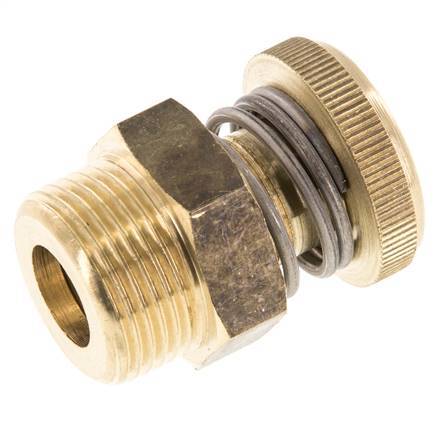 G3/4'' Brass Flow Control Muffler With Knurled Screw