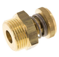 G1'' Brass Flow Control Muffler With Knurled Screw