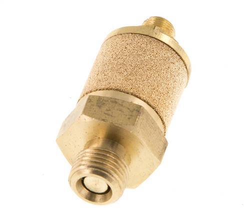 G1/8'' Brass Flow Control Muffler With Lock Nut