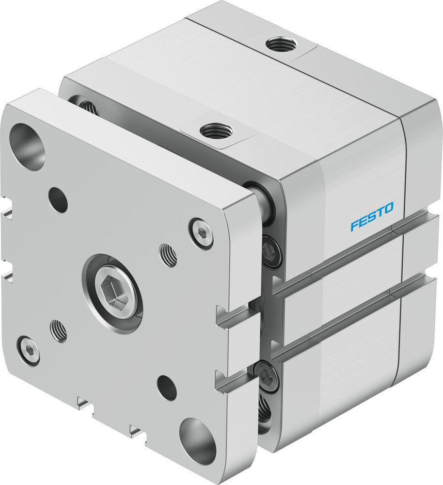 Festo Compact Cylinder 80mm Bore 15mm Stroke ISO 21287 Double Acting - 554278