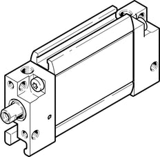 Festo Flat Cylinder 12mm Bore 100mm Stroke Double Acting - 164008