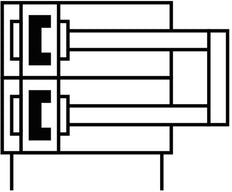 Festo Dual Piston Rod Cylinder 16mm Bore 40mm Stroke Double Acting - 32688