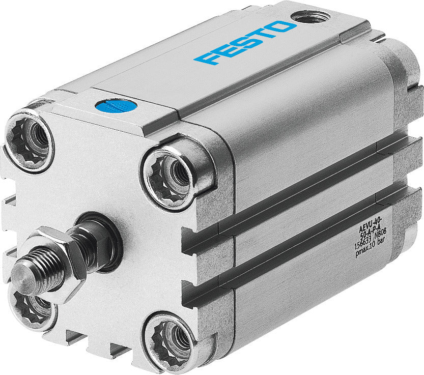 Festo Compact Cylinder 100mm Bore 20mm Stroke Single Acting - 157020