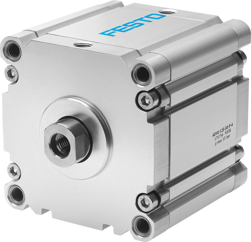 Festo Compact Cylinder 125mm Bore 15mm Stroke Double Acting - 175751