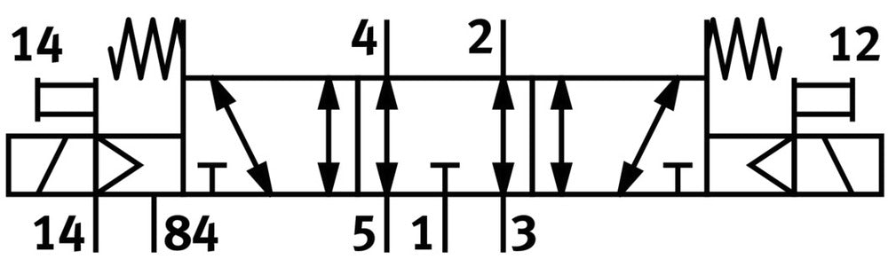 Festo 5/3 Exhausted Air Solenoid Valve Sub-base 400l/min -0.9 - 10bar/-13 - 145psi - 196653