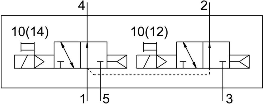 Festo 2x3/2 NO Monostable Air Solenoid Valve M5 150l/min - 8031466
